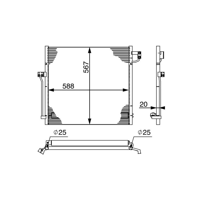 BEHR AC 41 000S A/C Condenser