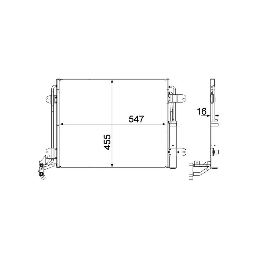 BEHR AC 454 000P A/C Condenser