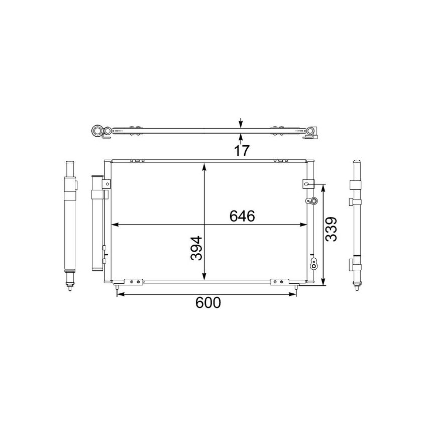 BEHR AC 476 000S A/C Condenser