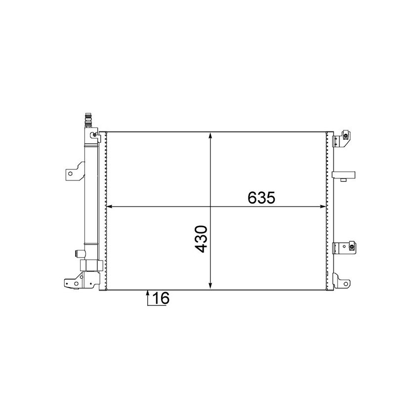 BEHR AC 497 000S A/C Condenser