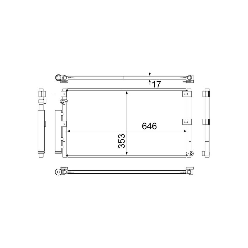 BEHR AC 530 000S A/C Condenser