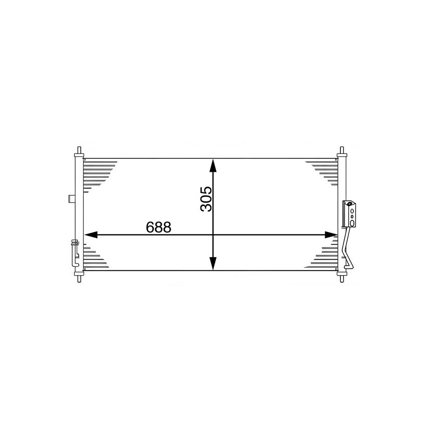BEHR AC 538 000S A/C Condenser