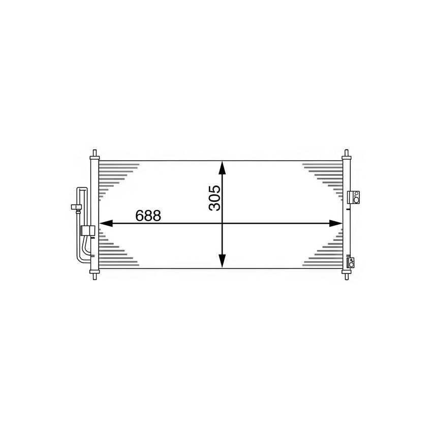 BEHR AC 539 000S A/C Condenser
