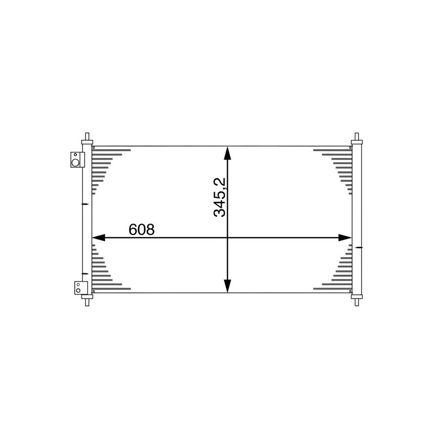 BEHR AC 543 000S A/C Condenser