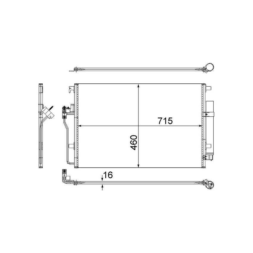 BEHR AC 553 001S A/C Condenser