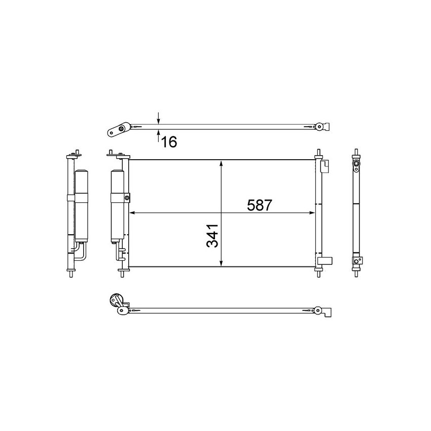 BEHR AC 559 000S A/C Condenser