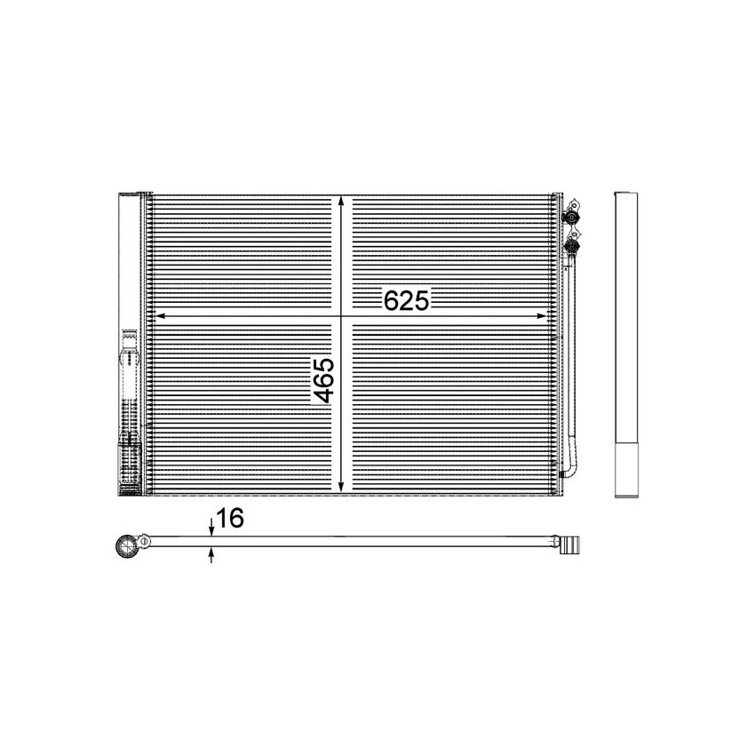 BEHR AC 567 000P A/C Condenser