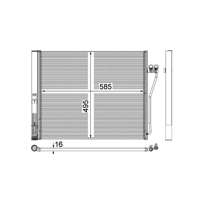 BEHR AC 568 000P A/C Condenser