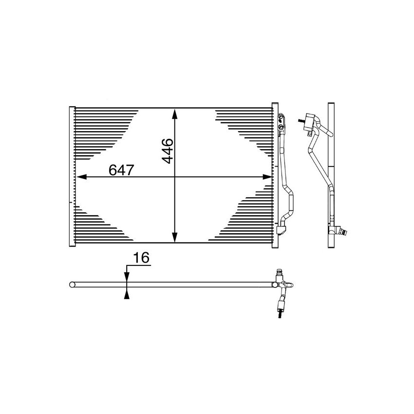 BEHR AC 6 000S A/C Condenser