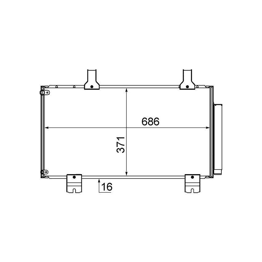 BEHR AC 610 000S A/C Condenser