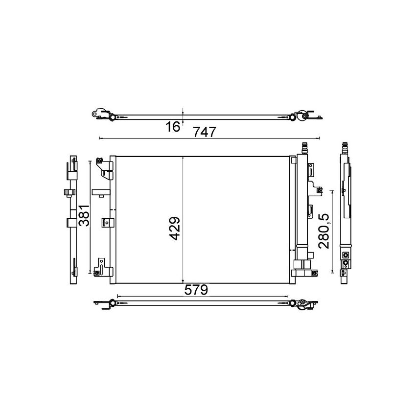 BEHR AC 635 000S A/C Condenser