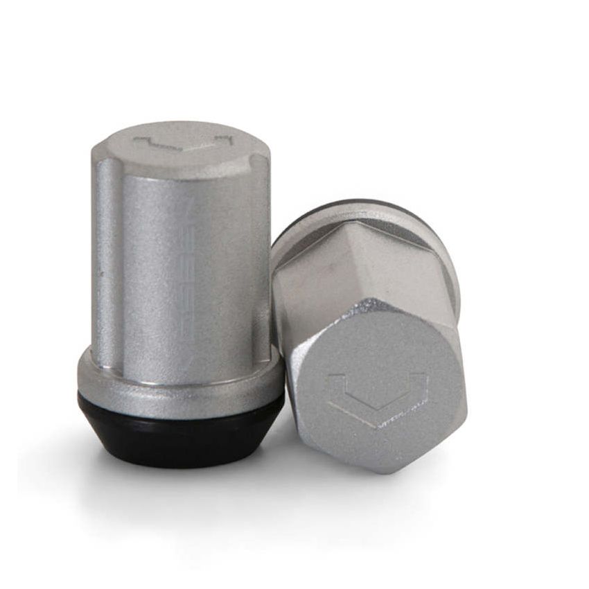 Vossen 35mm Lock Nut - 14x1.5 - 19mm Hex - Cone Seat - Silver (Set of 4)