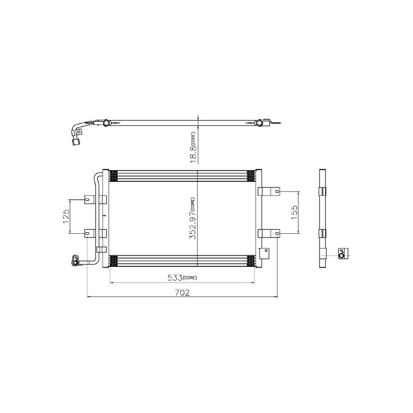BEHR AC 726 000S A/C Condenser