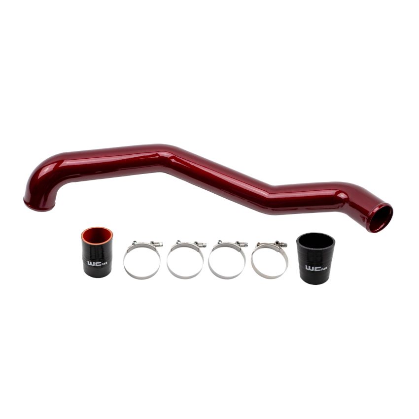 Wehrli WCF100708-CT 17-19 Chevrolet 6.6L L5P Duramax Driver Side 3in Intercooler Pipe - Candy Teal