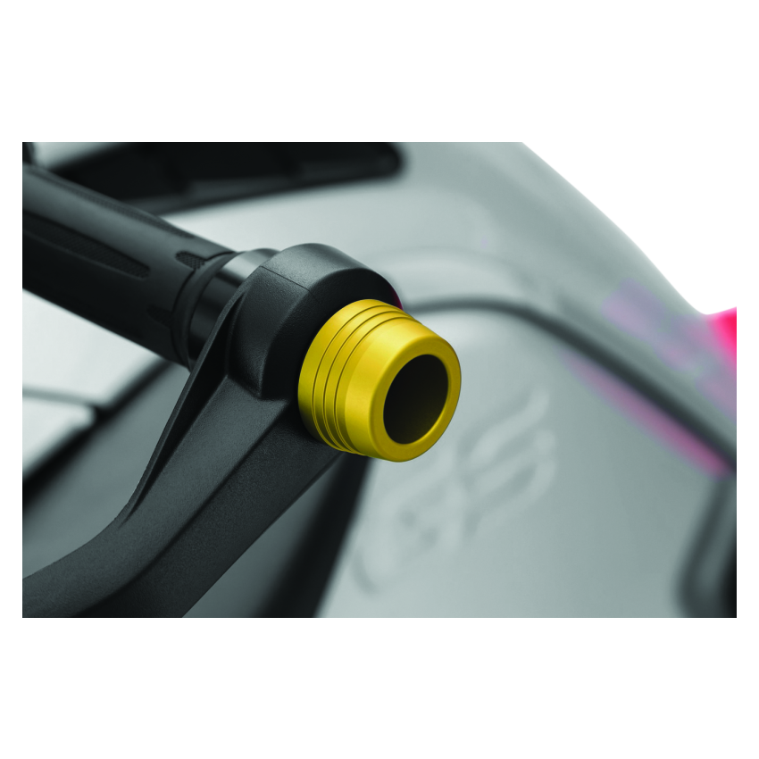 Kuryakyn 3800 Lodestar Handlebar Sliders-BMW-Gold