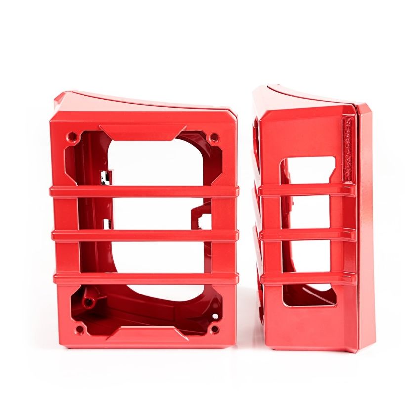 Rugged Ridge 07-18 Jeep Wrangler JK Red Elite Tail Light Guards