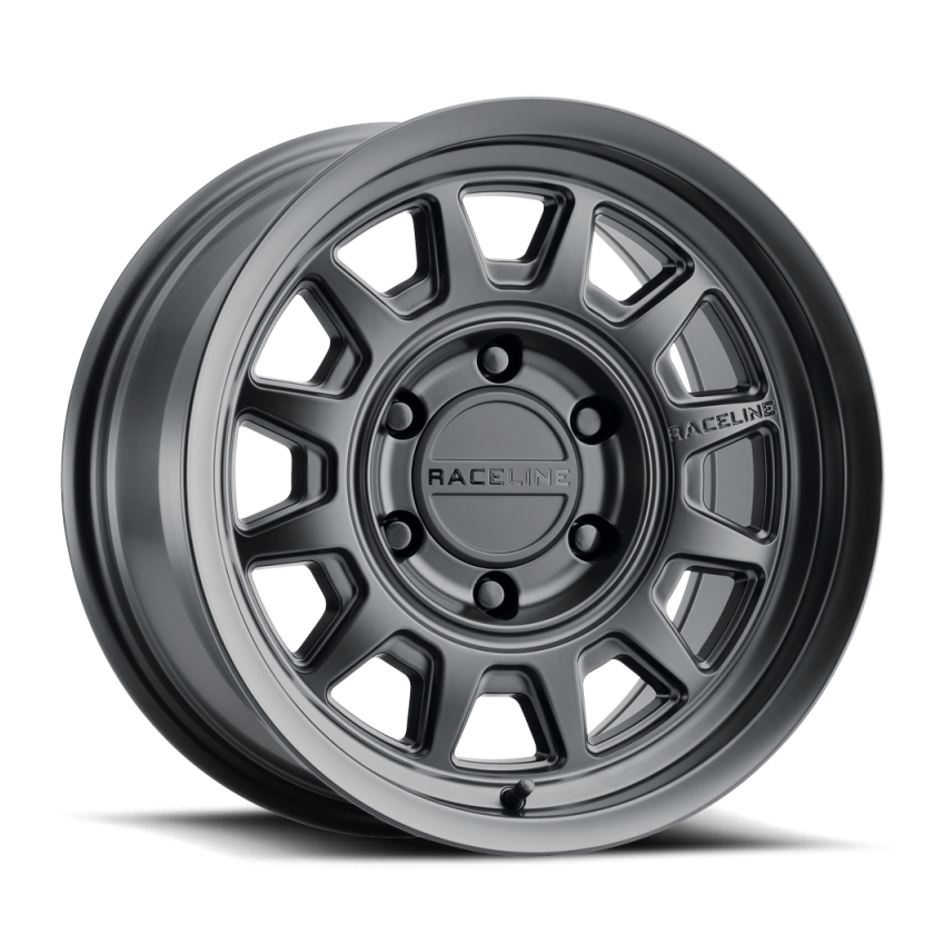 Raceline 952B Aero 16x8in / 6x114.3 BP / -6mm Offset / 66.1mm Bore - Satin Black Wheel