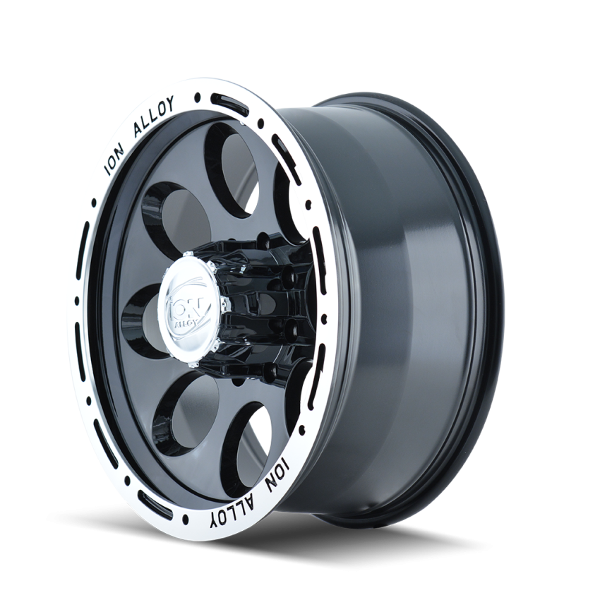 ION Type 174 15x8 / 5x139.7 BP / -27mm Offset / 108mm Hub Black/Machined Wheel