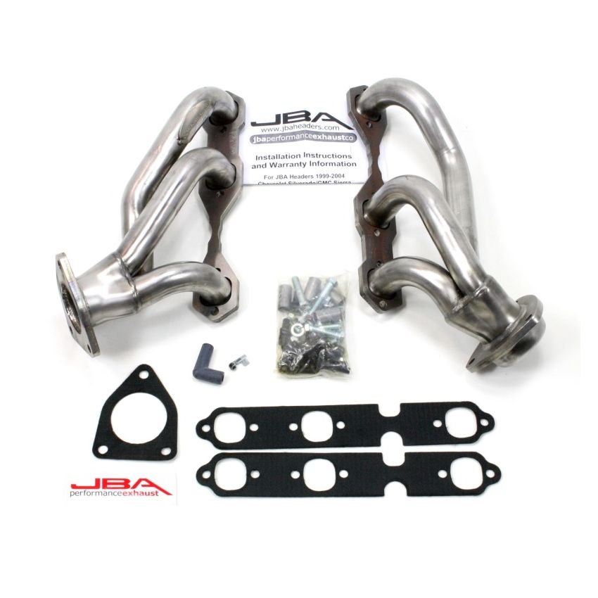 JBA 03-13 GM Truck 4.3L V6 1-1/2in Primary Raw 409SS Cat4Ward Header