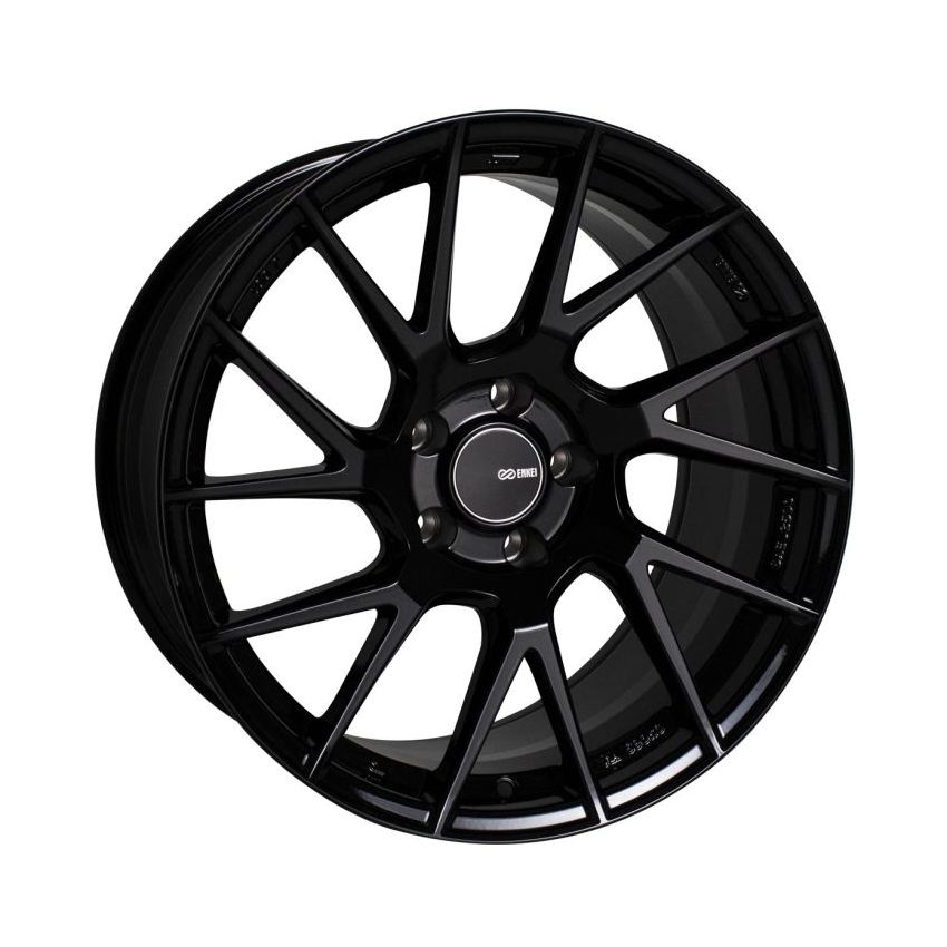 Enkei TM7 17x8 5x100 45mm Offset 72.60 Bore Black Wheel