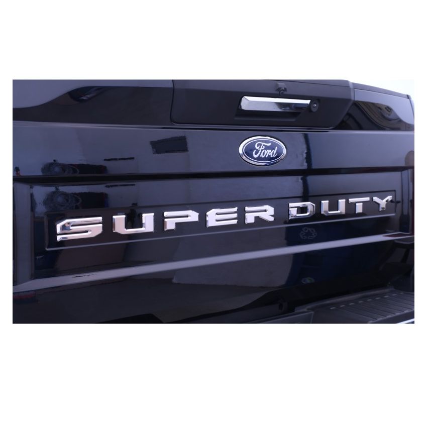 Putco 55552FD 17-19 Ford SUPERDUTY Letters (Stamped/Stainless Steel) Tailgate/Rear