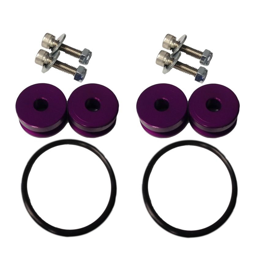 Torque Solution Billet Bumper Quick Release Kit (Purple): Universal