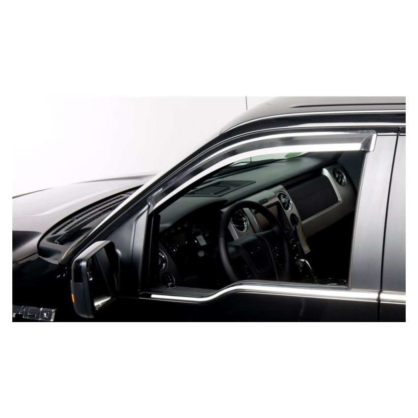 Putco 97565 17-20 Ford SuperDuty - Regular Cab w/ Towing Mirrors (ABS Window Trim) Window Trim Accents
