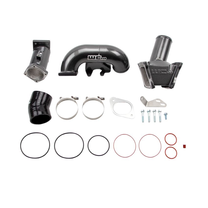 Wehrli WCF100164-GB 2007.5-2010 LMM Duramax High Flow 3in Y-Bridge Kit- Gloss Black