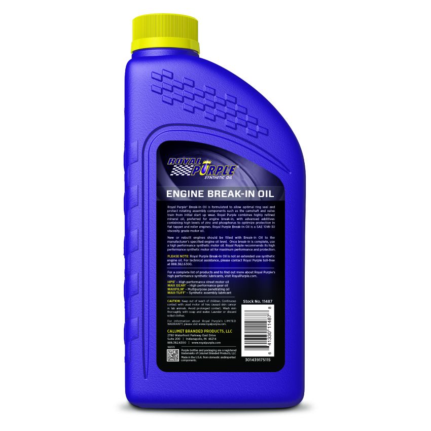 Royal Purple 06487 Engine Break-In Oil - 1 Quart