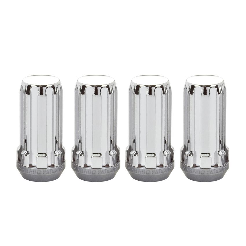 McGard SplineDrive Lug Nut (Cone Seat) M14X1.5 / 1.935in. Length (4-Pack) - Chrome (Req. Tool)