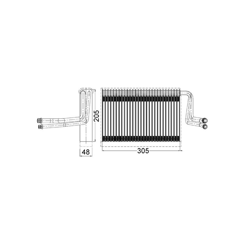 BEHR AE 113 000S A/C Evaporator Core