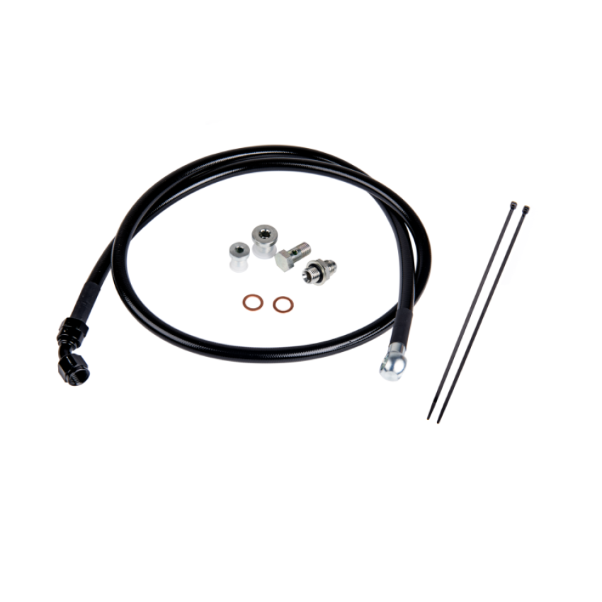 Fleece Performance Duramax Remote Turbo Oil Feed Line Kit for 01-16 6.6L Duramax Turbochargers