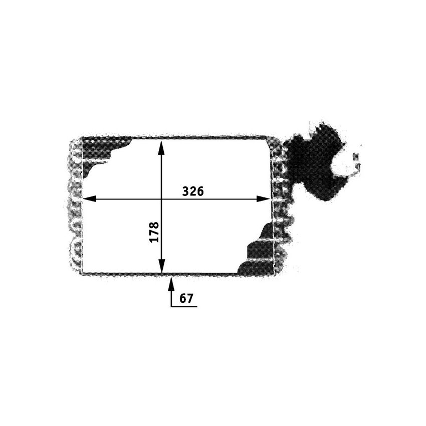 BEHR AE 32 000P A/C Evaporator Core