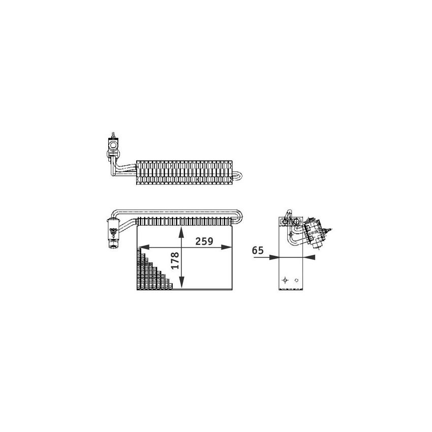 BEHR AE 43 000P A/C Evaporator Core
