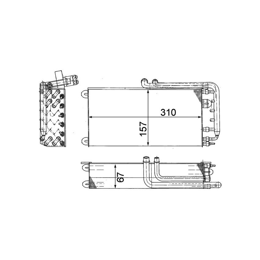 BEHR AE 45 000P A/C Evaporator Core