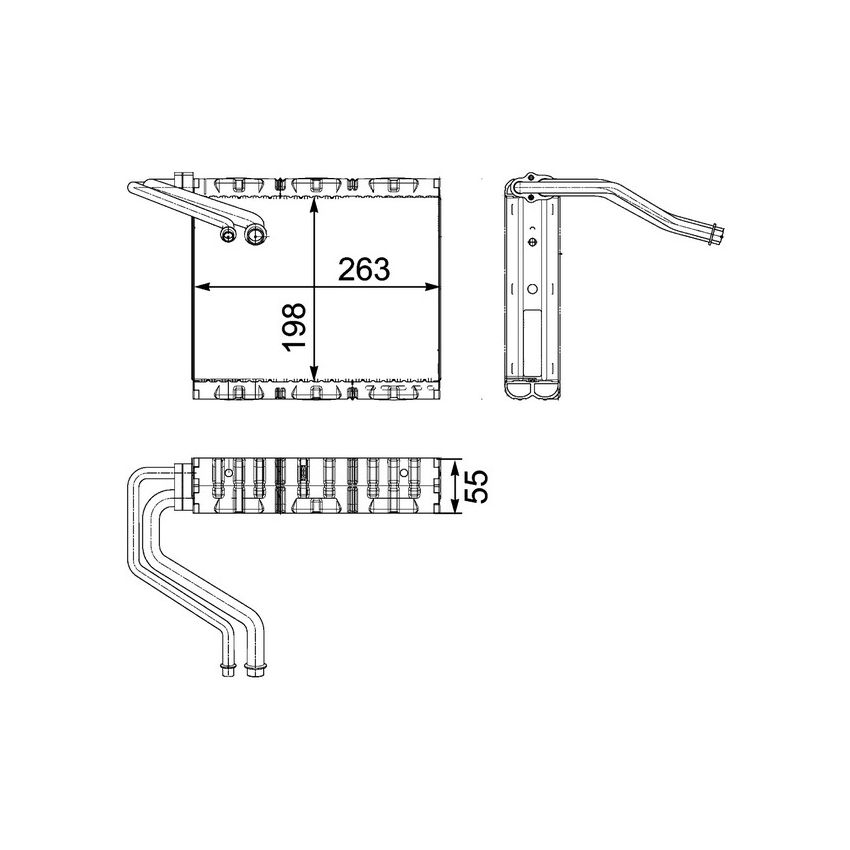 BEHR AE 85 000P A/C Evaporator Core