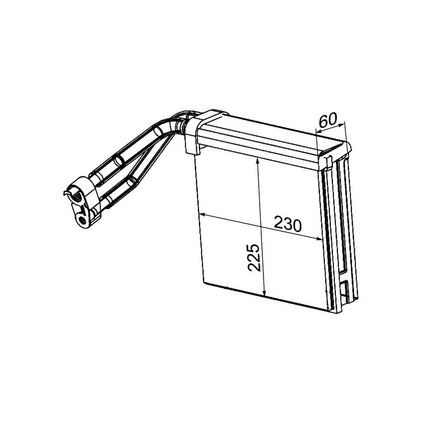 BEHR AE 95 000P A/C Evaporator Core