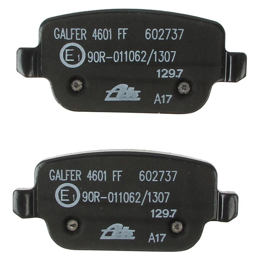 ATE 602737 ATE Original Semi-Metallic Rear Disc Brake Pad Set 602737 for Land Rover, Volvo