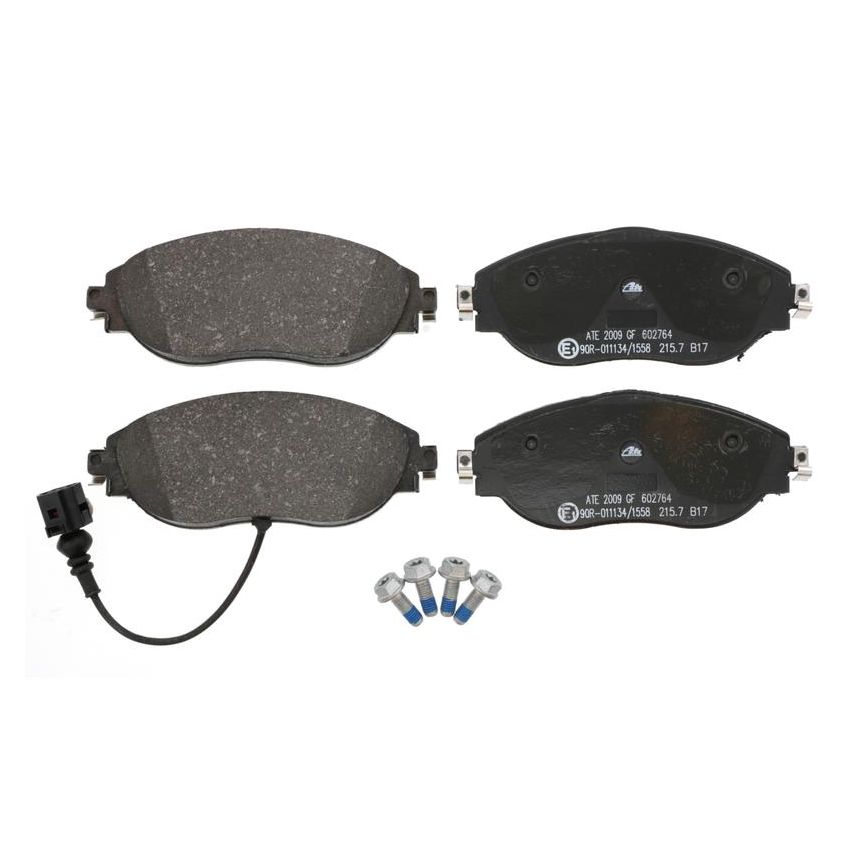 ATE 602764 ATE Original Semi-Metallic Front Disc Brake Pad Set 602764 for Audi, Volkswagen