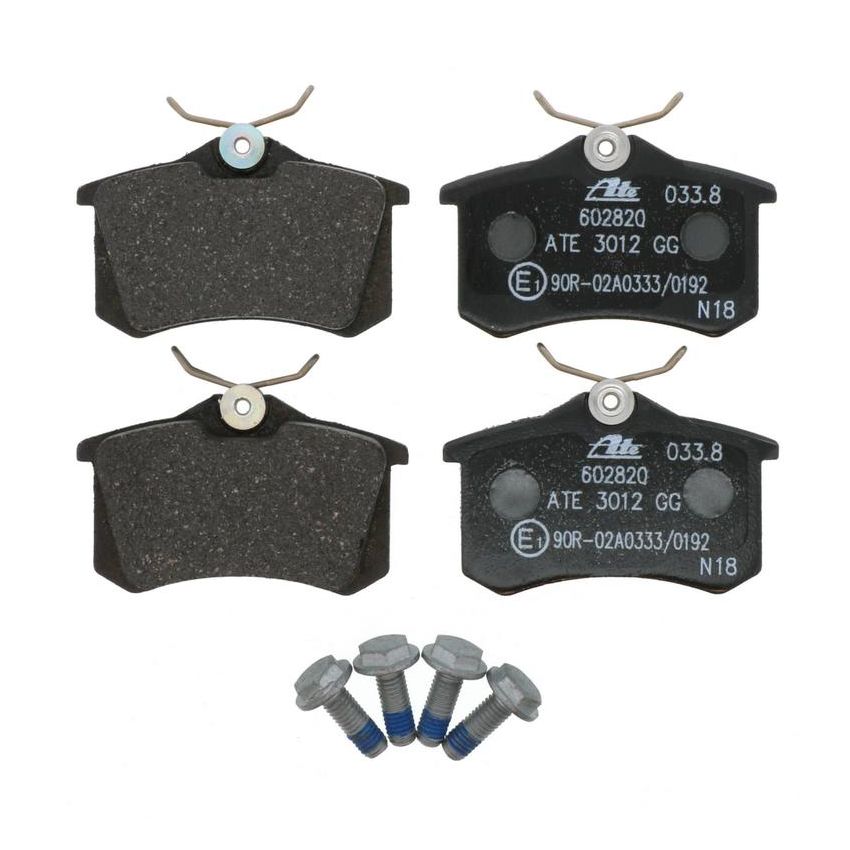 ATE 602820 ATE Original Semi-Metallic Rear Disc Brake Pad Set 602820 for Audi, Volkswagen