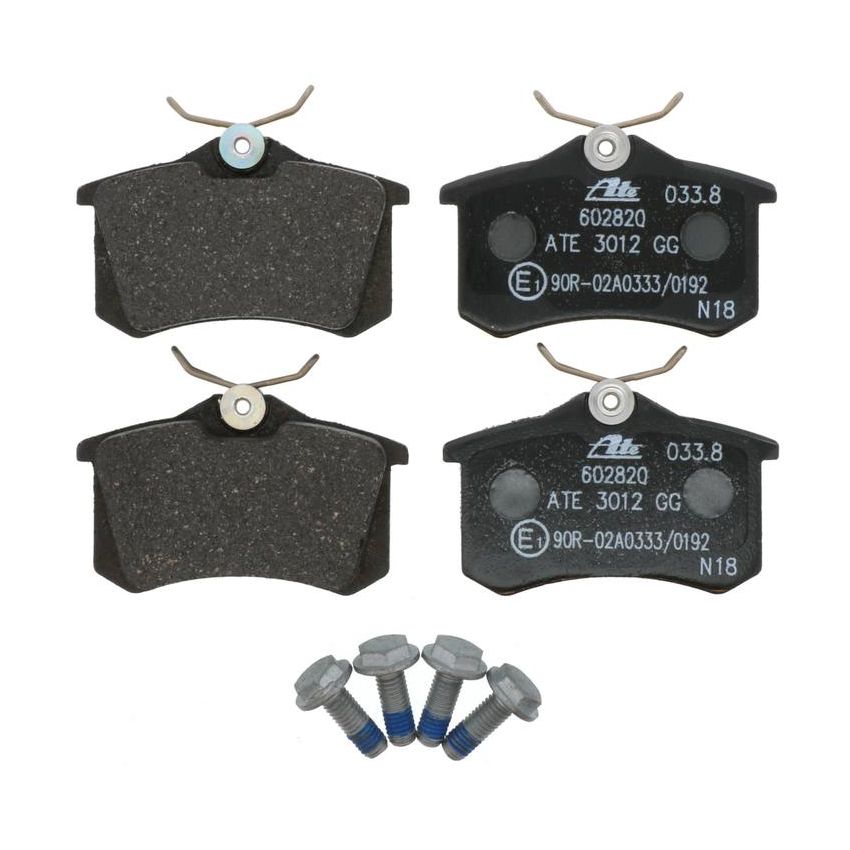 ATE 602820 ATE Original Semi-Metallic Rear Disc Brake Pad Set 602820 for Audi, Volkswagen