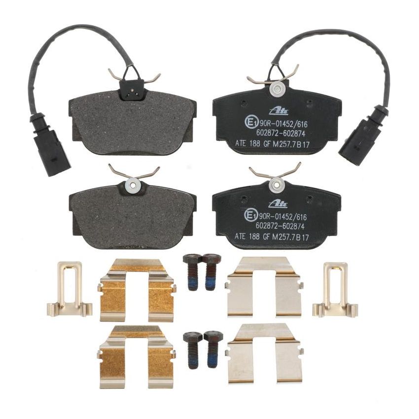 ATE 602872 ATE Original Semi-Metallic Rear Disc Brake Pad Set 602872 for Volkswagen