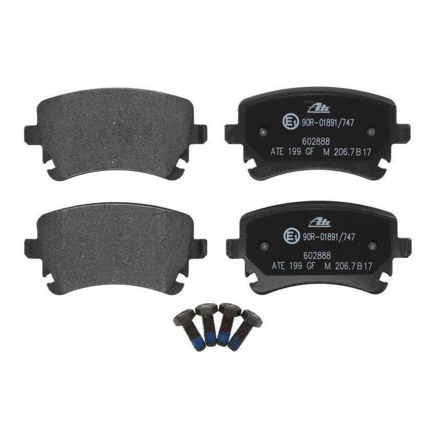 ATE 602888 ATE Original Semi-Metallic Rear Disc Brake Pad Set 602888 for Audi