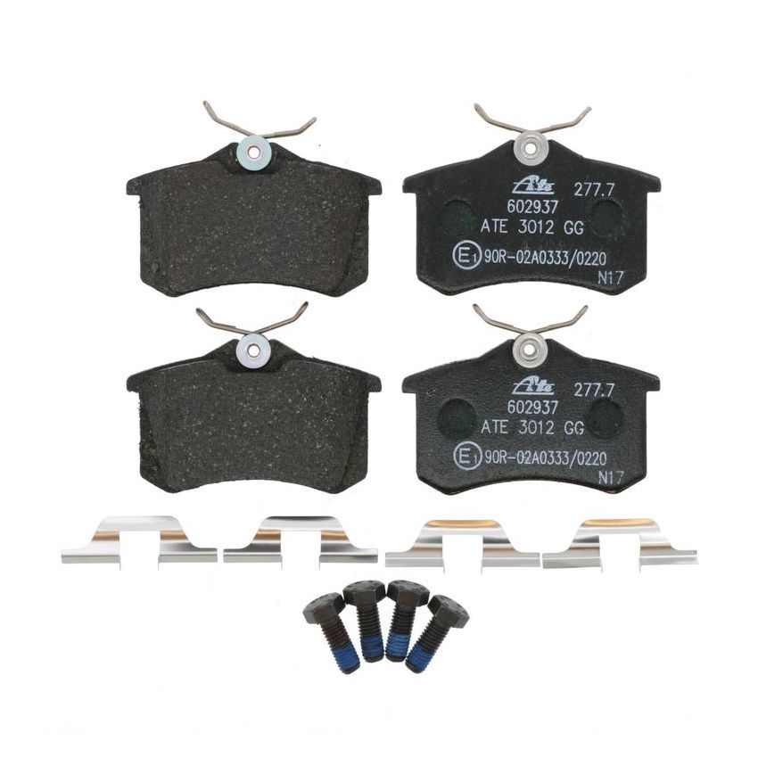 ATE 602937 ATE Original Semi-Metallic Rear Disc Brake Pad Set 602937 for Volkswagen
