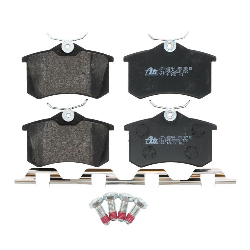 ATE 602984 ATE Semi-Metallic Rear Disc Brake Pad Set 602984 for Peugeot, Volkswagen