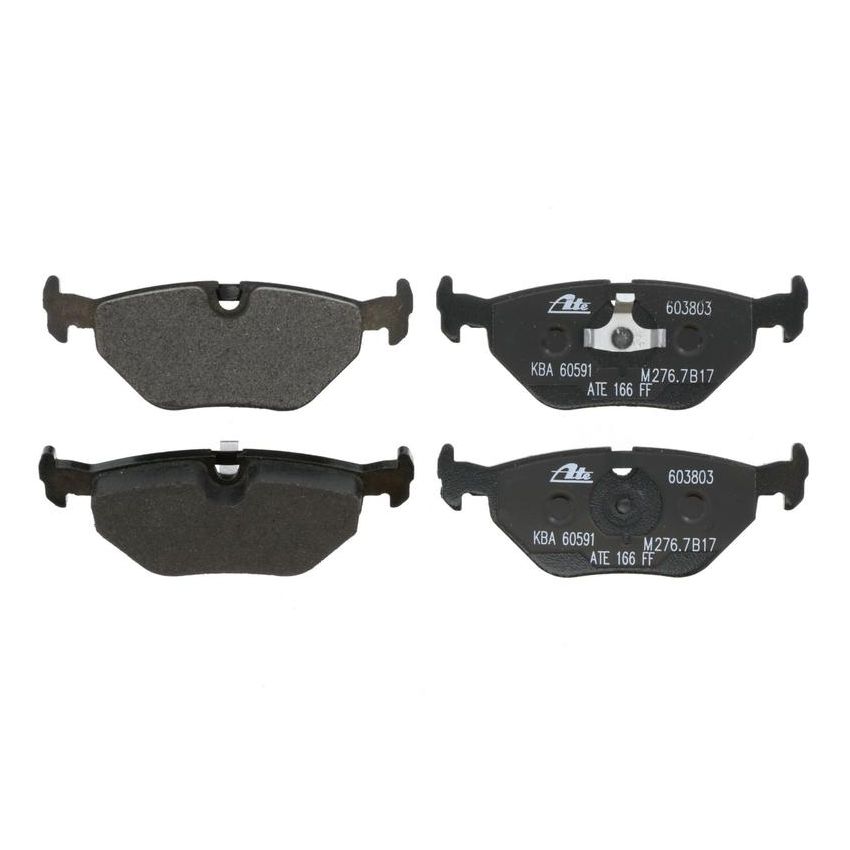 ATE 603803 ATE Original Semi-Metallic Rear Disc Brake Pad Set 603803 for BMW