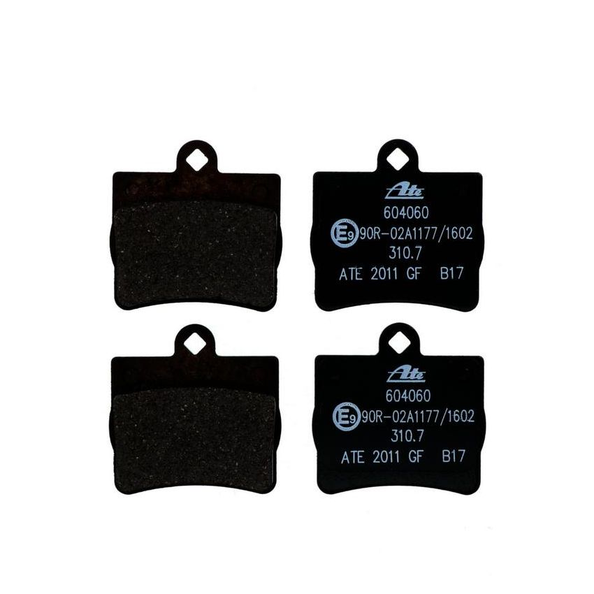 ATE 604060 ATE Original Semi-Metallic Rear Disc Brake Pad Set 604060 for Mercedes-Benz