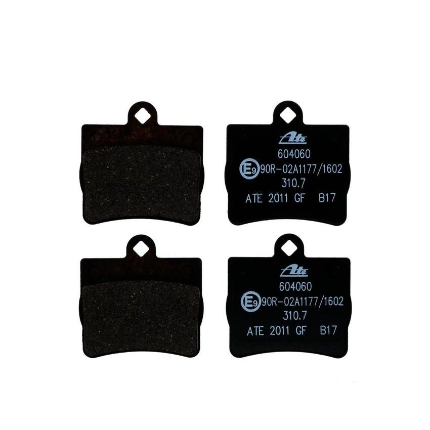 ATE 604060 ATE Original Semi-Metallic Rear Disc Brake Pad Set 604060 for Mercedes-Benz
