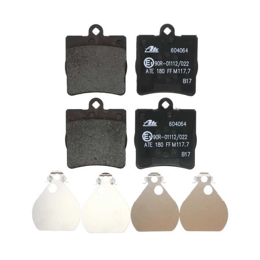 ATE 604064 ATE Semi-Metallic Rear Disc Brake Pad Set 604064 for Chrysler, Mercedes-Benz