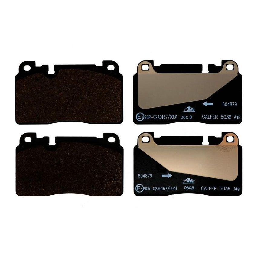 ATE 604879 ATE Original Semi-Metallic Front Disc Brake Pad Set 604879 for Audi, Porsche
